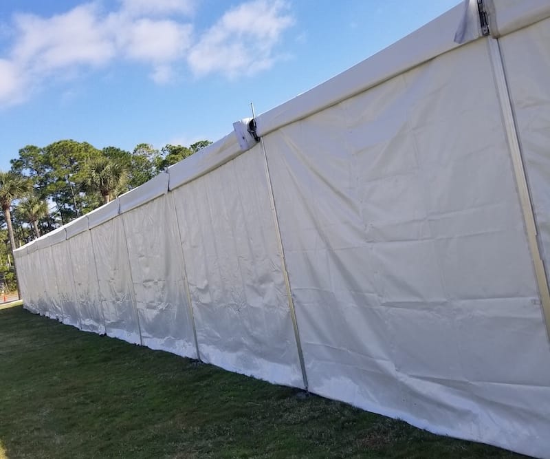 White Soft Wall Panels for Tents